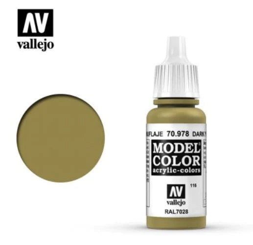 Vallejo Model Color 17ml 978 Dark Yellow - Access Models
