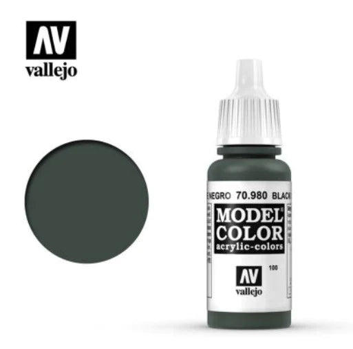 Vallejo Model Color 17ml 980 Black Green - Access Models