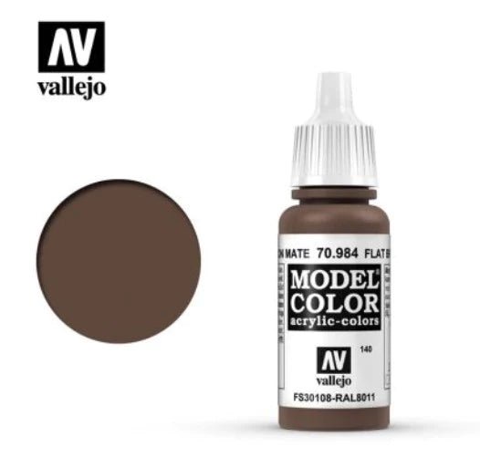 Vallejo Model Color 17ml 984 Flat Brown - Access Models