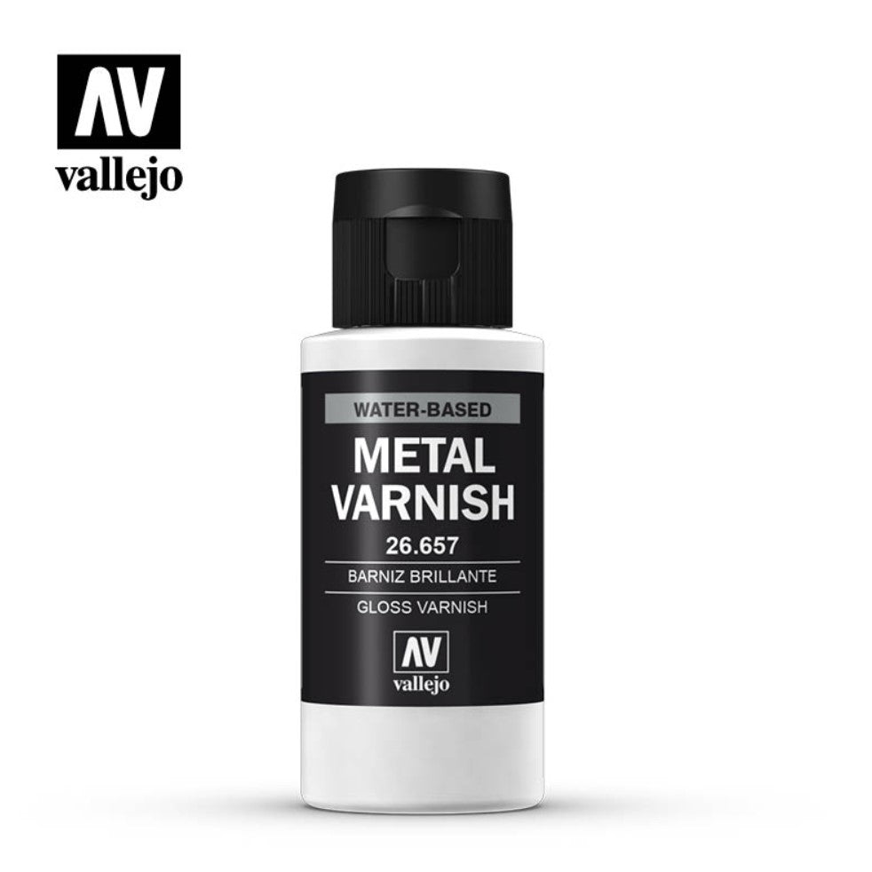 Water Based Metal Varnish 26.657 Gloss Varnish Av Vallejo - Access Models