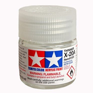 X-20a Thinners Mini Acrylic Paint - 10ml - Access Models